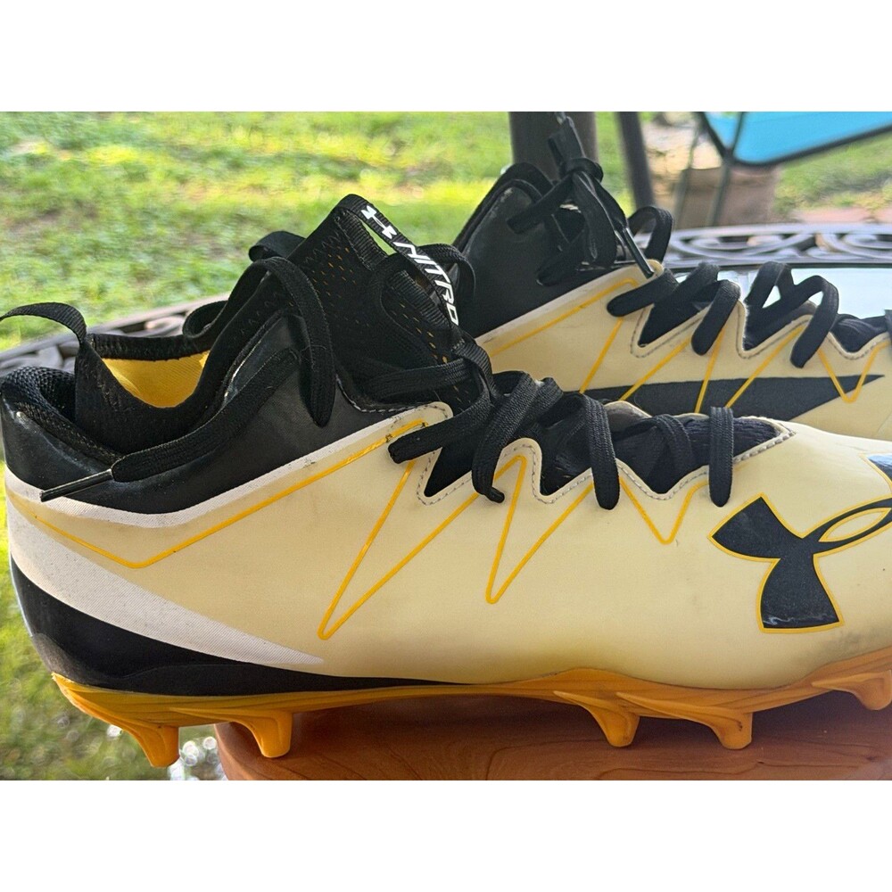 Under Armour Nitro Football Cleats Yellow Men's US 12 Medium (D, M)